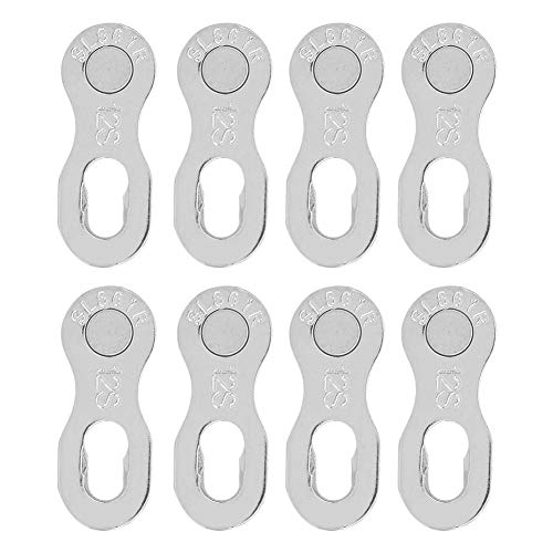 T best 4 Pairs of 12 Speed Chain Links Reusable Steel Bicycle Chain Link Chain Missing Link (Gold)