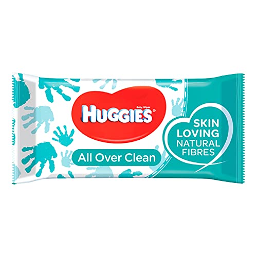 HUGGIES Baby Wipes, All Over Clean, 3 Refills With Resealable Tape Top