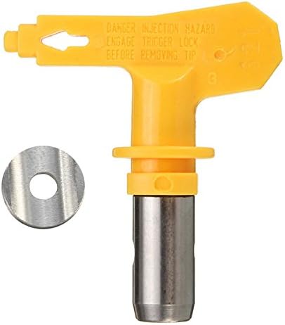 EsportsMJJ Airless Spray Gun Tips 6 Series 13-35 Compatible with Paint Spray Tip - 19, Silver,yellow - Image 5