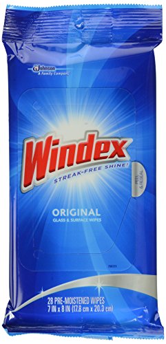 UPC 019800702328, Windex Flat Pack Wipes, 28-Count