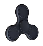 Fidget Spinner Toy Stress Reducer Portable Tri-Spinner Inner Peace Finger Toy Drop Test, Mute Bearing (Black NEW Generation)