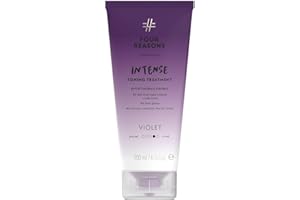 Four Reasons Color Mask INTENSE- Violet – (27 Colors) Intensive Toning Treatment - Color Depositing Conditioner – Semi Permanent Hair Dye for Lightened and Colored Hair– 100% Vegan, 6.76 fl oz