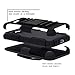 Prevail LTE Case, Galaxy Prevail LTE Holster case, SGM (TM) Hybrid Dual Layer Armor Defender Case With Kickstand + Belt Clip Holster For Samsung Galaxy Prevail LTE / Core Prime G360 Case (Black)