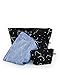 BAGGU Go Pouch Set, Expandable Nylon Zip Pouch 3 Pack for Travel and Organization, Constellation Set