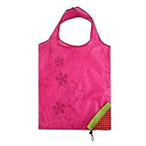 Strawberry Foldable Shopping Bag Tote Reusable Eco Friendly Grocery Bag(Color Rose red)
