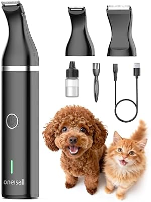 2in1 Pfotentrimmer für Hunde Katze, Ganzkörper, Micro-USB-Ladung