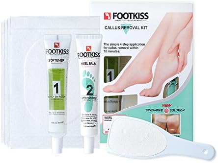 FOOTKISS Foot Callus Removal Home Kit Gel Patch Scraper 8pcs