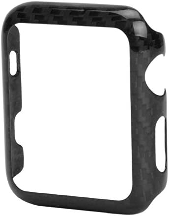 100% Real Carbon Fiber Snap On Case for Apple Watch Series 2 42mm - High-Gloss / Twill Weave Finish - by Carbon Fiber Gear