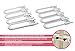 Child Proof Locks for Cabinet Doors, Adjustable U-Shaped, Door Latch 4 PCK White