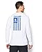 Under Armour Men's WWP Freedom Flag Long Sleeve Shirt, White, Medium