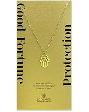 Gold Dipped Good Fortune Open Hamsa 22