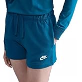 Nike Women's Sportswear Club Fleece Standard Fit Mid Rise Lounge Shorts, Purple