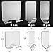 DSMY Adhensive Hooks 27 Pack, Large Adhesive Hooks 8Ib(Max) Stainless Steel Towel and Coats Hooks - Assorted Sizes