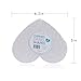Mont Marte Canvas Panel Heart Shape 24 pcs 6.2x5 Inches, Great Choice for Kids Drawing and Home Decor & Exhibition Display