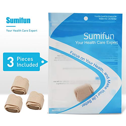 Toe Spacer Separators Tapes- Gel Bunion Corrector, Hammer Toe Wraps for Overlapping Toe (1st/2nd Toe) and Correct Crooked Toes(3 Pack)