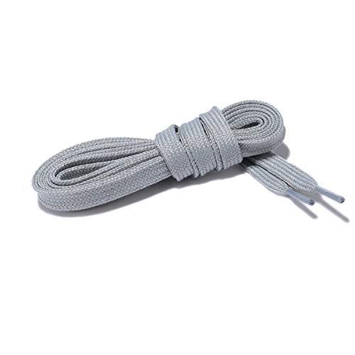 Curtual Wide Flat Athletic Shoelaces with Wide Shoelaces Flat Shoe Laces [2 Pairs] [6 Color][8