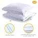 White Goose Down Pillow Feather Pillows Gusseted Pillow Standard Queen Pillows Set of 2, Homelike Moment