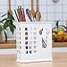 Chopsticks and Straw Holder Dishwasher Basket | Chopsticks Basket for Washing, Drying, Storing also Use as Storage Stand for Spoon Knife Fork Case And Other Small Cutlery Utensil - White