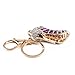 Yosoo Owl Keychain Rhinestone Crystal Keyring Key Ring Chain Bag Charm Pendant Gift (High-heeled shoes-)