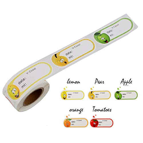 400pcs Baby Bottle Labels Waterproof Name and Date Label for Daycare or Kitchen, Self-Laminating and Removable Labels Sticker for Bottle, Jar, Sippy, Cup and Breastmilk Storage Bags