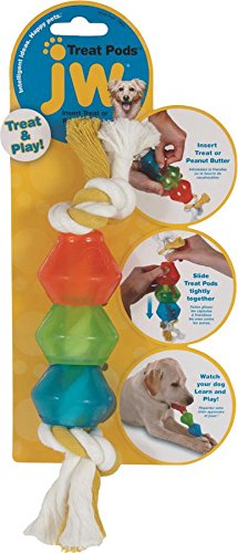 JW Pet Treat Dispenser Pod Dog Toy, Small Want It All