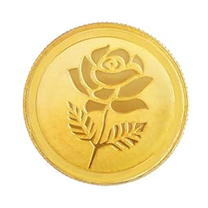 Malabar Gold & Diamonds 24k (999) Rose 2 gm Yellow Gold Coin