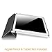 Fintie Apple Pencil Holder [2-Pack], Premium TPU Stand Holder Support Horizontally and Vertically, Compatible with Apple Pro 9.7 and 12.9, Black and White