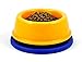 4UtoShop DYL No Ant Pet Bowl SizeM/L (8oz/24Oz) Plastic with Non-Skid Rubber and Unique Design Moat Suitable for Puppy Small Sized Dogs and Cats (M, Yellow)