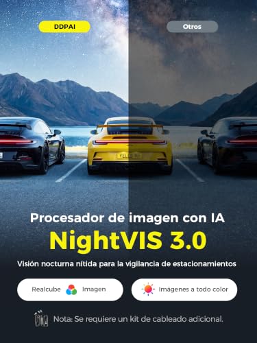 DDPAI N2 Dual Dashcam, 2.5K+1080P UHD, 1.9" Screen, AI ISP Night Vision, WDR, ADAS, WiFi, 24 Hour Parking Mode, Supports up to 256G Storage, Loop Recording, App Control