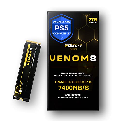 Fantom Drives VENOM8 2TB SSD NVMe Gen 4 M.2 2280