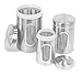 Internet's Best Stainless Steel Storage Canisters | Set of 3 | Kitchen Food Coffee Tea Pasta Sugar Flour Container | Storage Jar with Window