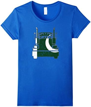 Womens Pakistani Trucker Shirt Pakistan Flag Trucker Dad Shirt Medium Royal Blue