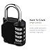 Combination Lock, KeeKit 4 Digit Combination Padlock, Waterproof Combination Lock Set for School, Gym or Sports Locker, Door, Cases, Toolbox and Fences, Hasp Storage, Silver&Black, Pack of 2