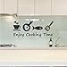 GULIGULI 4 Set-Bon Appetit-Enjoy Cooking Time-The Kitchen is The Heart of The Home-Gather-Lovely Quotes Wall Decals-Vinyl Wall Stickers for Kitchen Decor