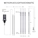 FYYZY Icicle Lights Snowfall Meteor Shower Rain Light Christmas LED Decoration Falling Drop String Light 8 Tubes 288 LEDs(Blue, 30cm), 1 Pack
