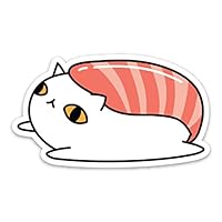 Weather Proof Sushi Cat Laptop Sticker 3"