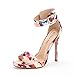 DREAM PAIRS ELEGANTEE Women's Evening High Heels Open Toe Ankle Strap Platform Casual Stiletto Pumps Sandals