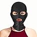 BESTOYARD Black Face Mask Elastic Breathable Open Eyes Open Mouth Zentai Costume Hood Mask - Size M