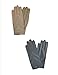 Isotoner Womens Unlined Leather Palm Driving Gloves (Pack of 2)
