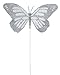 David Tutera Butterfly Wedding Decorations: Wired Silver & White Butterflies