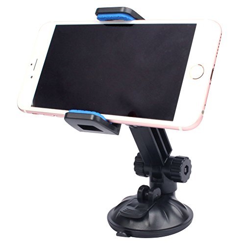 Cell Phone Holder with One Touch Button for Cell Phone iPhone 7S 7 Plus 6 6S 6 Plus Samsung Gaxaxy S8 Edge S7 S6 Note 5 (Blue)