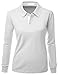 Xpril Women's Casual Basic Sporty Long Sleeve Polo Collar T-Shirt