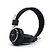 Multi-Functional Headphones, GranVela A809 Foldable Lightweight Headphones with Built-in FM Radio, Micro SD Card Player and Detachable Cable - Black