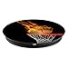 Hoop Swish Basketball On Fire On Black Background PopSockets PopGrip: Swappable Grip for Phones & Tablets PopSockets Adhesive PopGrip