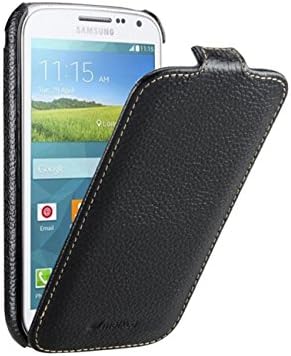 Generia Genuine Leather Case for Samsung Galaxy K ZOOM c1158 c1116 Vertical Cover with Lens Cap (Black)