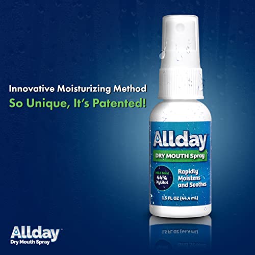 Allday Dry Mouth Spray Maximum Strength Xylitol, Fast Acting, Non