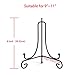 Sntieecr 3 Pack 8 Inch Iron Display Stand, Black Iron Plate Photo Holder Stand for Displaying Frame, Decorative Plates, Tablets and Arts