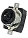Leviton CS8269 50 Amp, 250 Volt AC, Black and White Locking Flush Mount Receptacle, Industrial Grade, Grounding, California-Style, Black