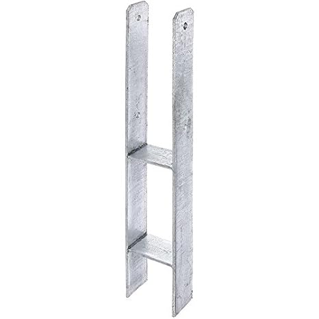 H-Pfostenträger CE-Kennzeichen 91x600mm Anker Pfostenschuh Carport Pfostenanker