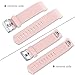 Maledan Bands Replacement Compatible with Fitbit Charge 2, 3-Pack, Pink Sand/Lilac/Mint Green, Large